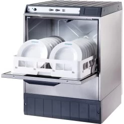 Commercial Dishwasher 540 Plates/hour 500mm Basket Gravity Drain Detergent Pump 13A | Omniwash 5000STDD