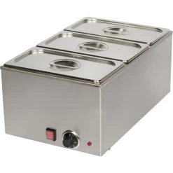Commercial Bain Marie 3xGN1/3 Including 3 Containers With Lid | Adexa ZCK165B3