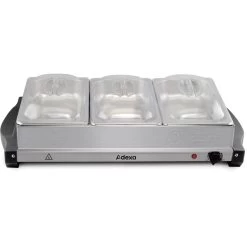 Pan Buffet Server 3x2.5 Litre Stainless Steel | Adexa BSW320