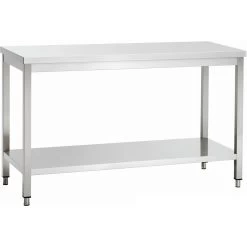 Professional Work Table Stainless Steel Bottom Shelf 700x600x850mm | Adexa VT76SL
