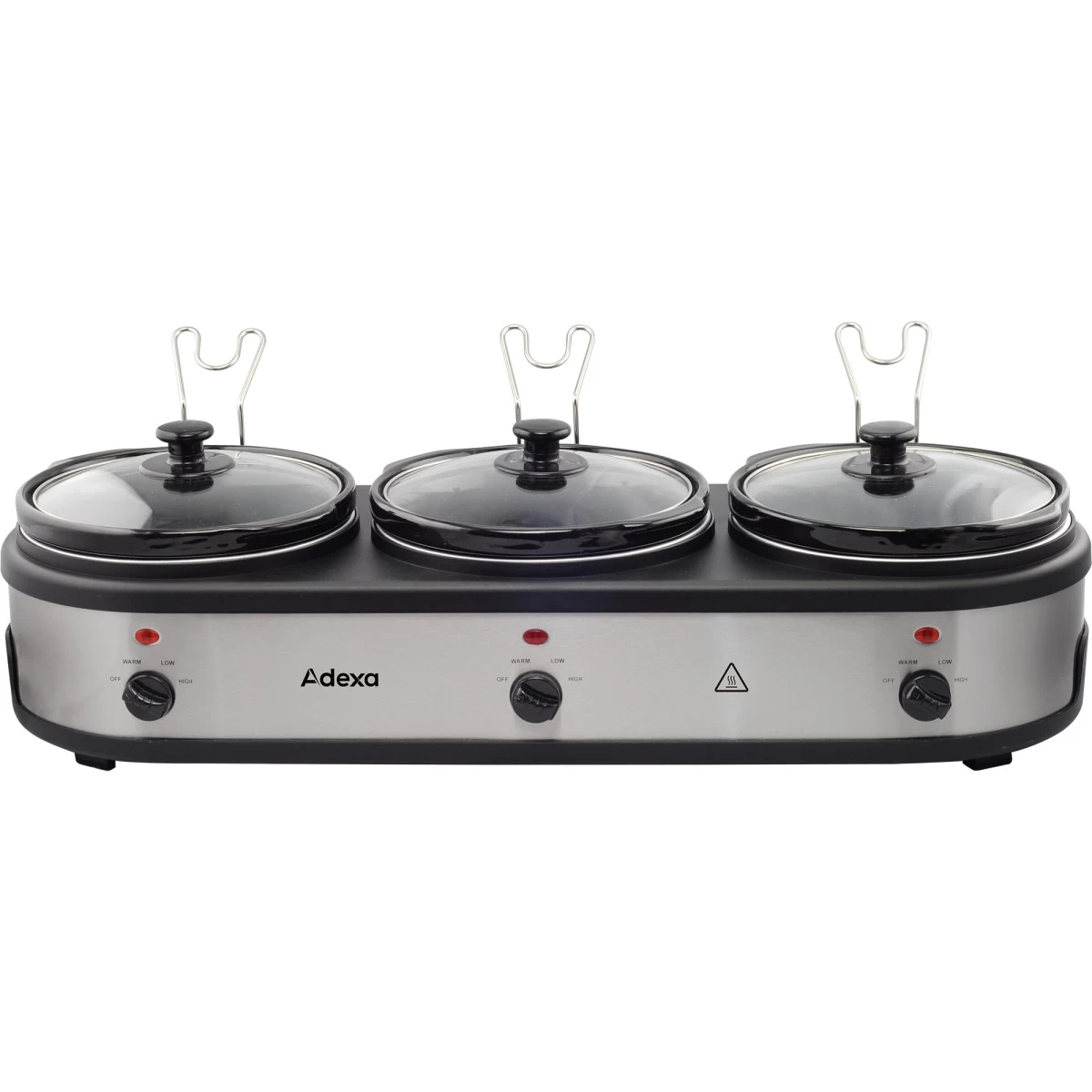 Ceramic Pot Slow Cooker 3x2.5 Litres | Adexa NSC325