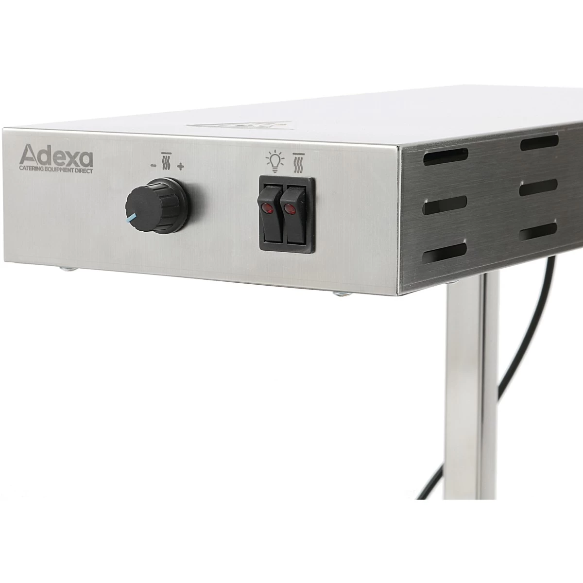 Commercial Warming Tray With Heating Lamp Stainless Steel 500x500mm | Adexa PWE5050 - Image 2