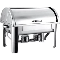 Roll Top Chafer GN1/1 Stainless Steel Mirror Polish 9 Litres | Adexa R23301
