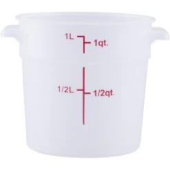 Food Storage Container 1 Litre Translucent Polypropylene | Adexa RSC1