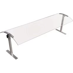 Acrylic Stand Alone Sneeze Guard With Stainless Steel Frame 1524x417x527mm | Adexa SASG1660