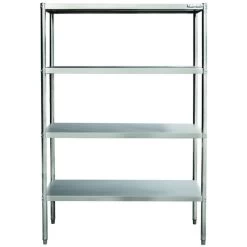 Professional Heavy Duty Shelving Unit Stainless Steel Width 1400mm Depth 500mm 4 Shelves | Adexa THSS1450