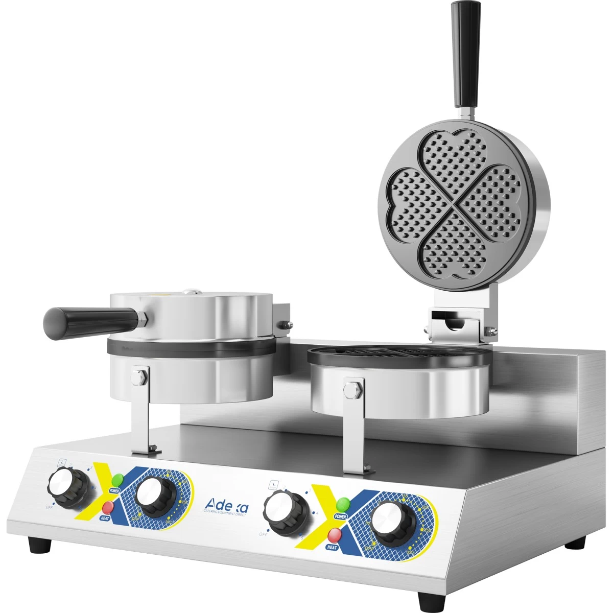 Commercial Waffle Maker Double Round | Adexa WF2207D - Image 3