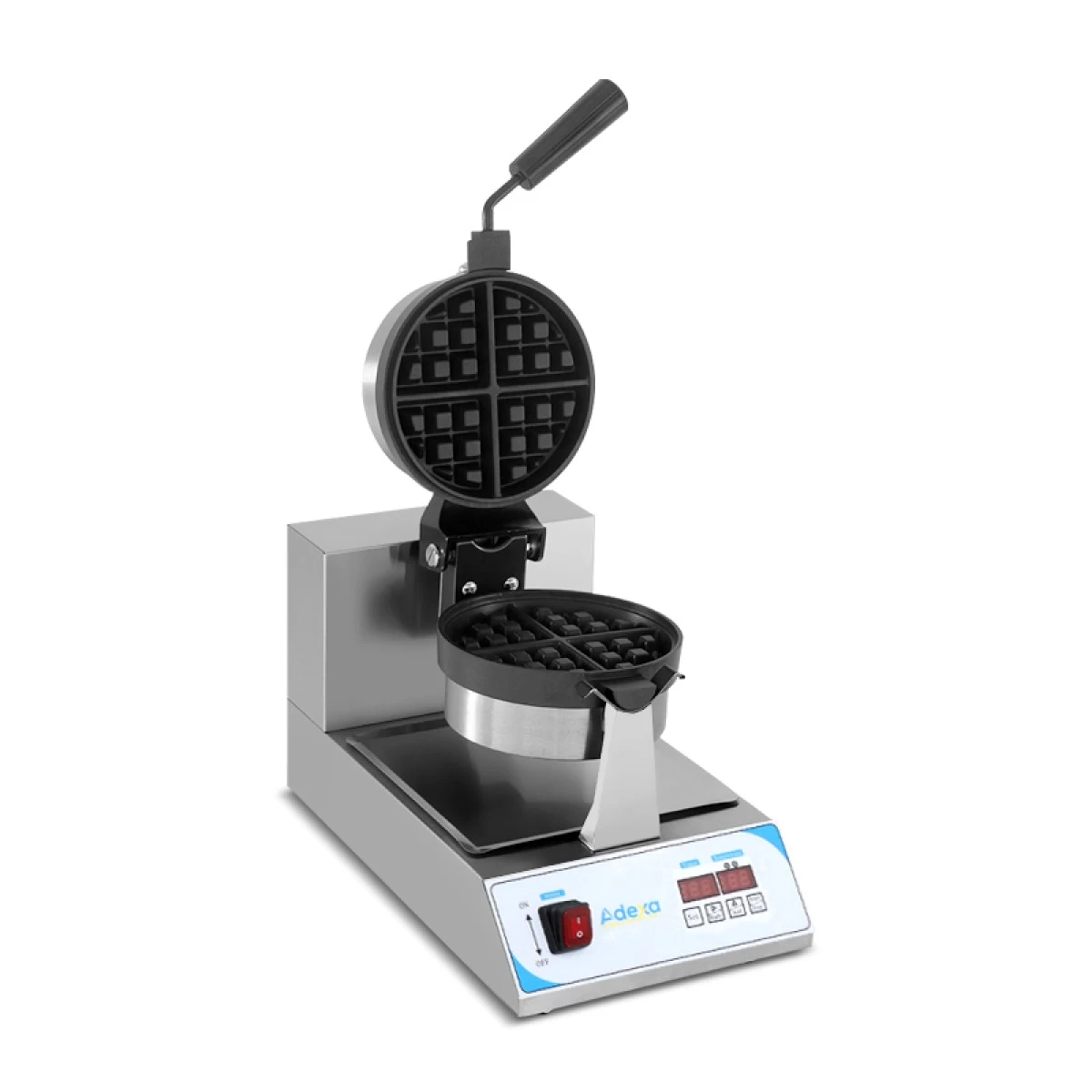 Commercial Waffle Maker Single Round | Adexa WFR1 - Image 2