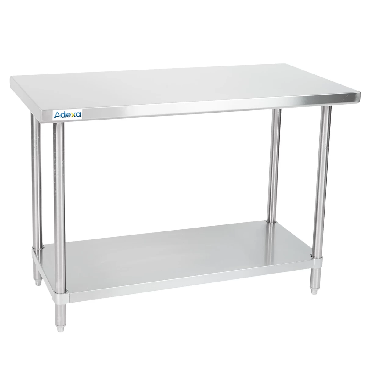 Commercial Work Table Stainless Steel Bottom Shelf 1200x750x900mm | Adexa WTG750X1200