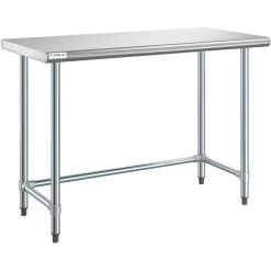 Commercial Work Table Stainless Steel No Bottom Shelf 1520x610x900mm | Adexa WTGOB2460418
